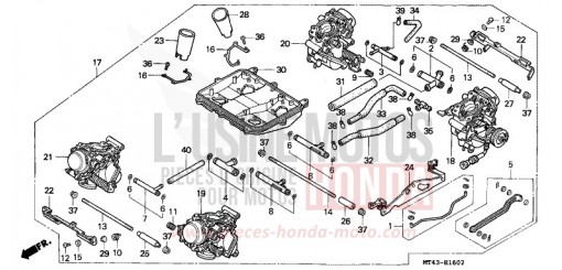 CARBURATEUR (ENS.) (VFR750FR/FS/FT/FV) VFR750FS de 1995